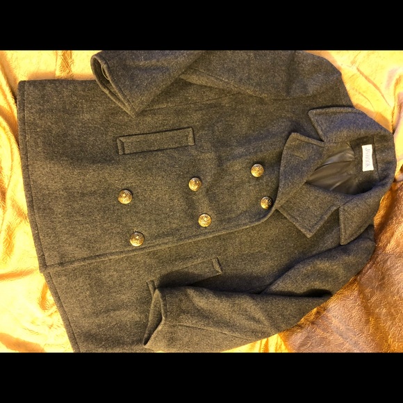J.G. Hook Jackets & Coats Vintage Jg Hook 0 Pure Wool Pea Coat Grey